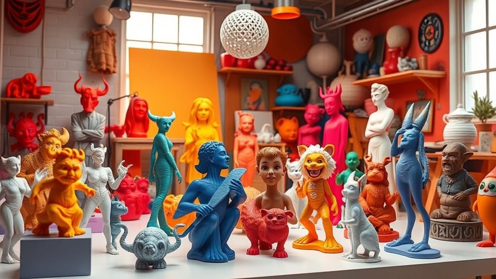 Modelos Artísticos para Impressão 3D: Transforme Sua Criatividade