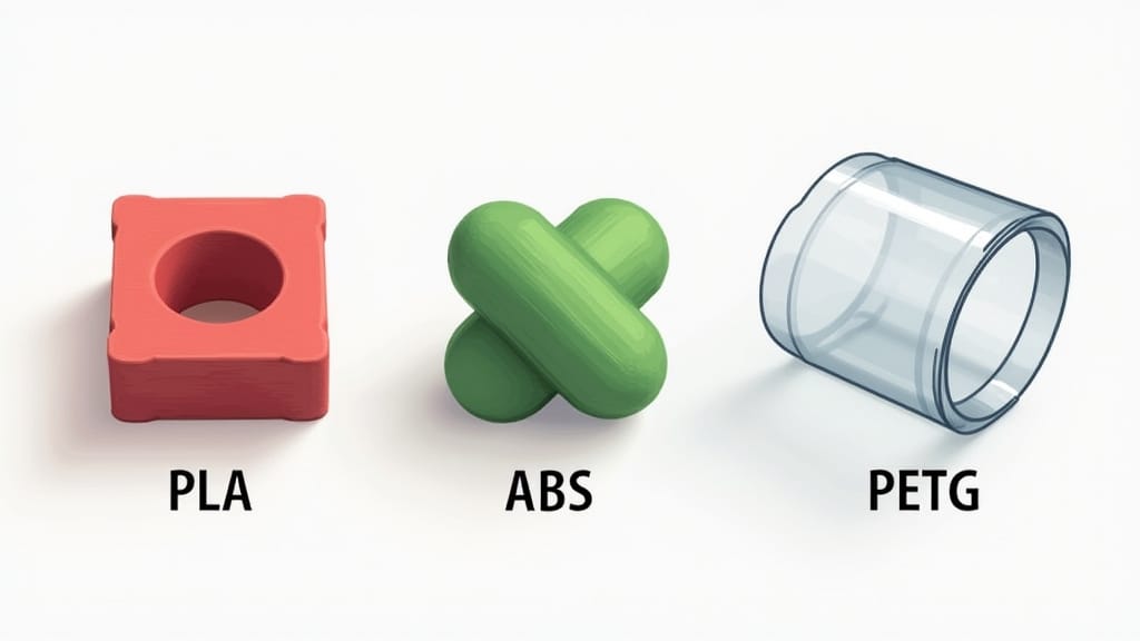 Diferença entre PLA, ABS e PETG na Impressão 3D